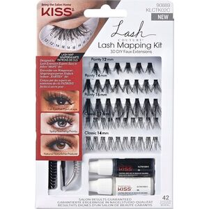 Kiss Priklijuojamos kuokštinės blakstienos Kiss 3D DIY