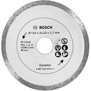 Bosch Bosch - Diamant-Schneidscheibe - für Keramik - 115 mm - für UniversalGrind 18V-75