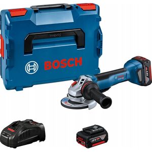 Szlifierka Bosch Bosch cordless angle grinder GWS 18V-10 P Professional, 125mm (blue/black, 2x Li-ion battery 5.0Ah, in L-BOXX)