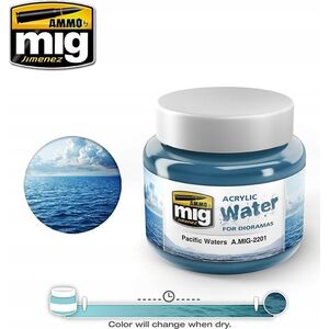 Vallejo Ammo: Acrylic Water - Pacific Waters (250 ml)