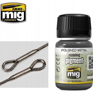 Vallejo Ammo: Modelling Pigment - Polished Metal (35 ml)