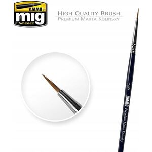 Vallejo Ammo: Round Brush - Premium Marta Kolinsky 2/0