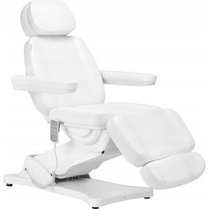 Activeshop Elektryczny fotel kosmetyczny SILLON CLASSIC 4 silniki z kołyską biały