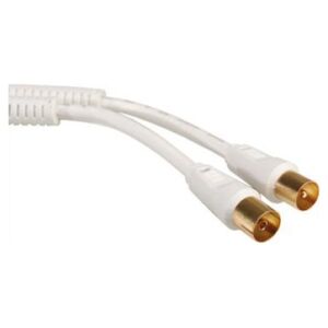 Triton Kabel antenowy TV 100dB M/F, biały, 5,0 m