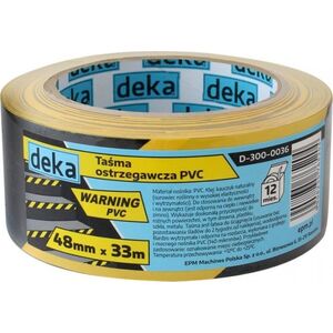 Deka TAÅMA OSTRZEGAWCZA Å»ÃÅTO-CZARNA 48MM*33M