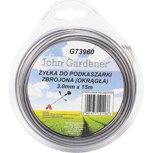 John Gardener Żyłka do podkaszarki zbrojona(okrągła)3,0mmx15m(10/80)