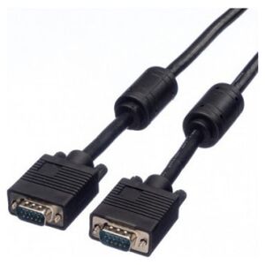Kabel Secomp Kabel SVGA + ferrytowy, HD15 M - HD15 M, czarny, 3 m