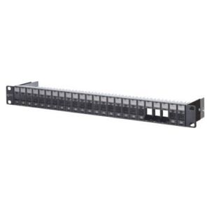 Triton METZ CONNECT 19-calowy nośnik modułów Keystone 1 HE, 24 porty puste, ekranowany, czarny