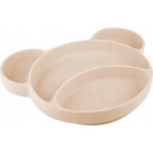 Canpol CANPOL BABIES Silikoninė lėkštė su pritvirtinimu BEAR, 51/401_creme