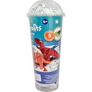 LeanToys Zestaw DIY w kubeczki. Dinozaur