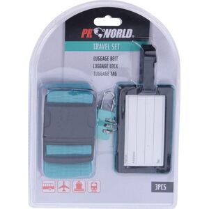 ProWorld ZESTAW PODRÓŻNY 3 ELEMENTY PROWORLD ZIELONY