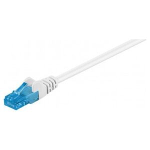 Goobay CAT 6A patch cable U/UTP, white, 1 m - LSZH halogen-free, CU