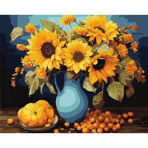 Ideyka Malowanie po numerach z ramą 40x50cm Słonecznikowa harmonia
