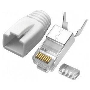 Triton Wtyk modularny WM8p8c (RJ-45), kat.7, na przewód okrągły, wkładka dwupoziomowa, z odgiętką