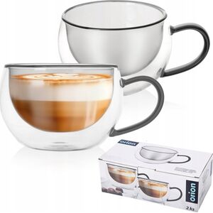 Orion Szklanki termiczne z podwójną ścianką do kawy i herbaty DOUBLE 300 ml 2 szt.