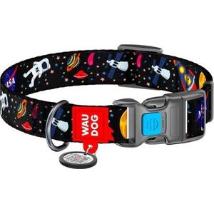 Collar Obroża nylonowa z kodem QR dla psa Waudog "NASA", rozmiar XL