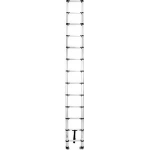 AWTools DRABEST ALUMINUM TELESCOPIC LADDER 13 steps 3.8 m HOME 125 kg