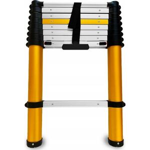 AWTools DRABEST ALUMINUM TELESCOPIC LADDER 9 steps 2.6 m MAX 150 kg