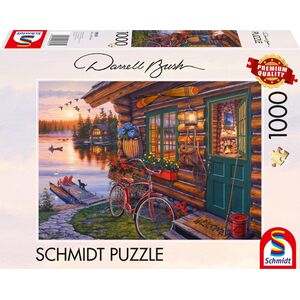 Schmidt Spiele Puzzle PQ 1000 DARREL BUSH Domek nad jeziorem G3