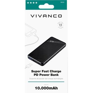 Powerbank Vivanco Vivanco power bank 10000mAh Super Fast PD 18W (63122)
