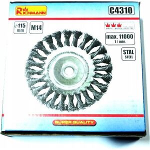 Richmann Flat spin wire brush 115 x 22.2 mm. Richmann