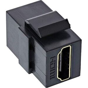 Adapter AV InLine InLine® HDMI Keystone Snap-In module, 4K/60Hz, HDMI AF/AF black