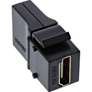 Adapter AV InLine InLine® HDMI Keystone Snap-In module, 4K/60Hz, HDMI AF/AF angled black