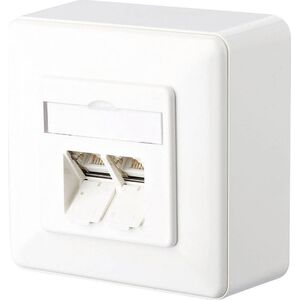 Metz Connect GmbH Anschlussdose E-DAT C6 8/8(8) AP Cat.6, LSA, reinweiss