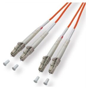 Kabel światłowodowy duplex. 50/125 µm LC/LC, pomarańczowy, 3 m