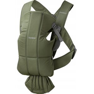 BabyBjorn BabyBjörn Baby nešioklė Mini Woven, Dark žalias 021040