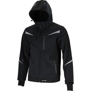 Kurtka męska Lahti Pro KURTKA SOFTSHELL Z KAPT. CZARNA, "M", CE, LAHTI