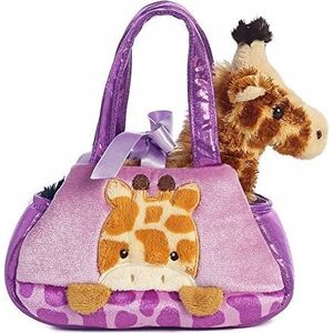 Sophie la Girafe AURORA Fancy Pals plush toy giraffe in a bag, 20 cm