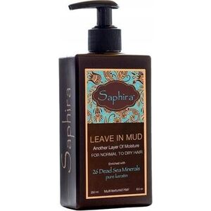 Health and Beauty Saphira Leave In Mud nenuplaunamas kondicionierius plaukams su Negyvosios jūros mineralais, 250 ml