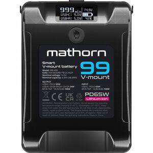 Akumulator Canyon Bateria Mathorn MB-V99 6800mAh PD65W OLED USB-C 99Wh V-mount