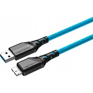 Kabel USB Ednet Kabel fotograficzny Mathorn MTC-520 5m 10Gbps USB A - MicroB ArcticBlue