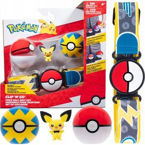 Figurka Pokemon POKEMON W15 Clip 'n' Go Poke Ball Belt Set