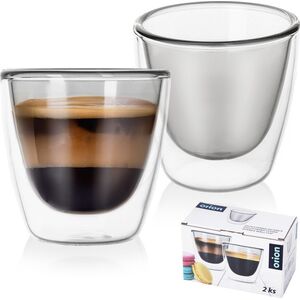 Orion Szklanki termiczne z podwójną ścianką do kawy espresso DOUBLE 90 ml 2 szt.