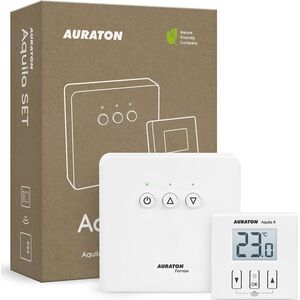 Auraton AURATON Aquila SET - Dobowy, bezprzewodowy regulator temperatury ze sterownikiem urządzenia grzewczego (zestaw), (następca modelu 200RT)