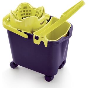 Prostokątne wiadro na kółkach 14 ltr z wyciskaczem i wkładem Mery
