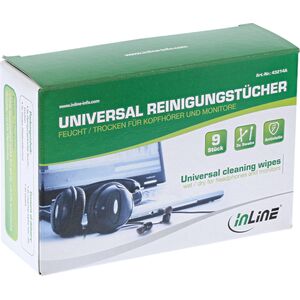 InLine InLine® Universal Cleaning Wipes wet/dry for headphones and monitors