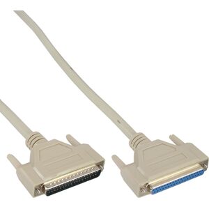 Kabel InLine InLine® Serial Extension Cable molded DB37 male to female direct grey 1m