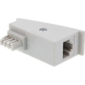 InLine InLine® TAE-F DSL Adapter, TAE-F plug to RJ45 socket, 8P2C for Fritzbox, grey