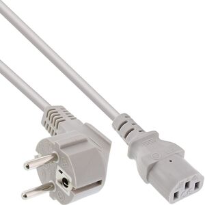 Kabel zasilający InLine InLine® Power Cable German to 3 Pin IEC C13 5m grey