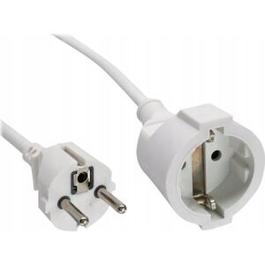 Kabel zasilający InLine InLine® Power Extension Cable Type F white 2m