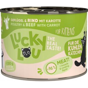 Lucky Lou Lucky Lou Lifestage Kitten Drób i wołowina puszka 200g