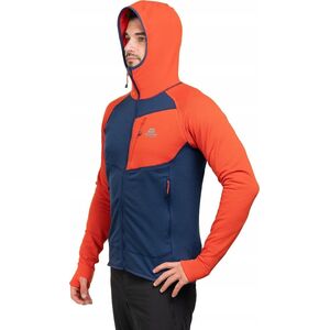 Bluza eclipse hooded-medieval blue-cardinal orange-m