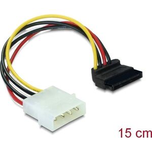 Delock Molex - SATA, 0.15m, Wielokolorowy (60101)