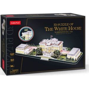 PUZZLE 3D LED BIAŁY DOM - L529H