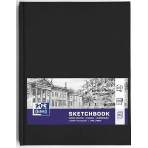 Oxford Szkicownik SKETCHBOOK szyty A4 96k 100g czarny 400152623 OXFORD
