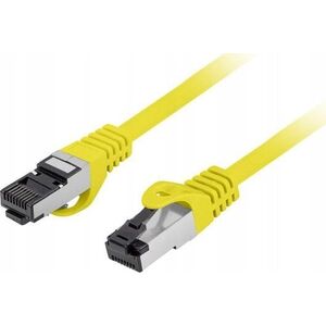 Lanberg Patchcord Lanberg S/FTP kat.8.1 0,5m LSZH CU fluke passed żółty